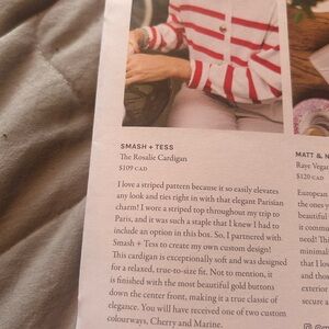 Smash + Tess Striped Cardigan- NWT Spring 2026 Jilly Box